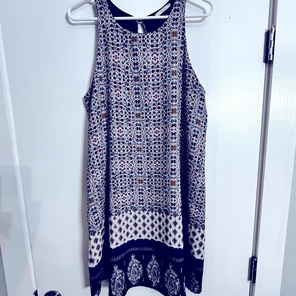 LeLis lined Navy Summer Spring Dress Size Large